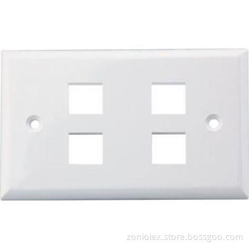 Flush Mount Wall Plates RJ45 Module Network Keystone Jack 2